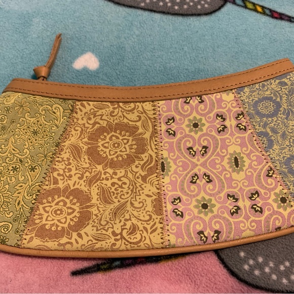 Fossil Siena Printed Leather Vintage Wristlet Clutch NWT - Picture 4 of 7